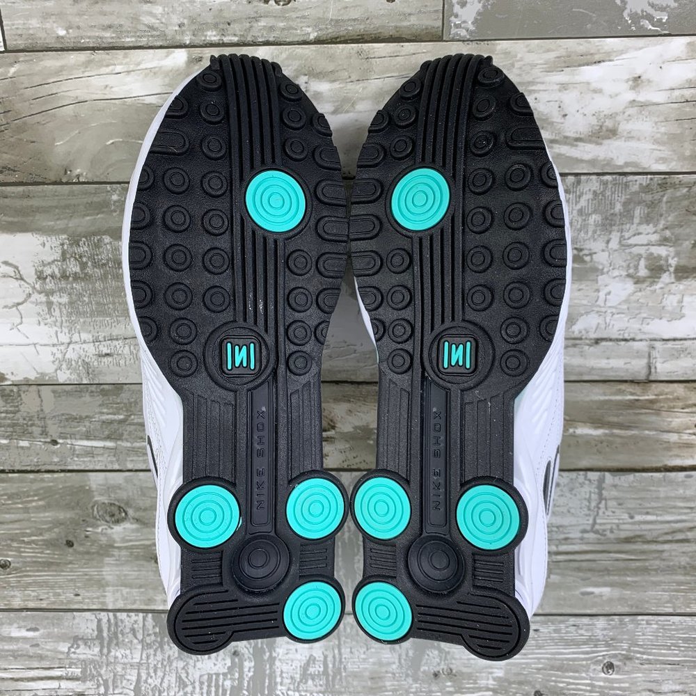 Nike Shox Enigma White Black Spruce Aura - Picture 8 of 8